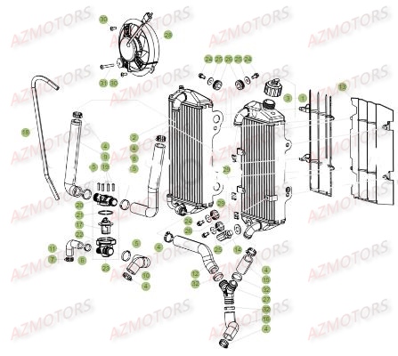 RADIATEUR BETA XTRAINER 250 MY18