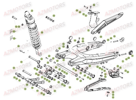 Suspension Arriere BETA Pièces BETA RR XTRAINER 250 2T - [2018]