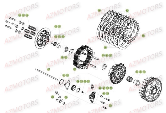 Transmission BETA Pièces BETA RR XTRAINER 250 2T - [2018]