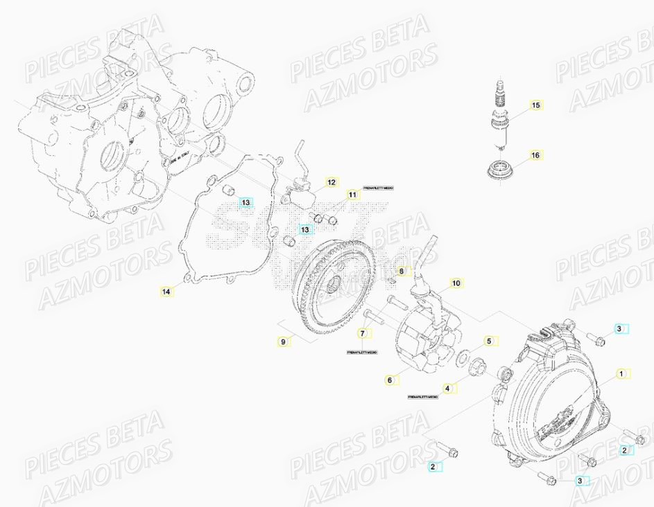 ALLUMAGE BETA Pièces BETA RR XTRAINER 250 2T - [2019]