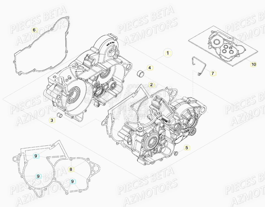 CARTER MOTEUR pour XTRAINER 250 MY19