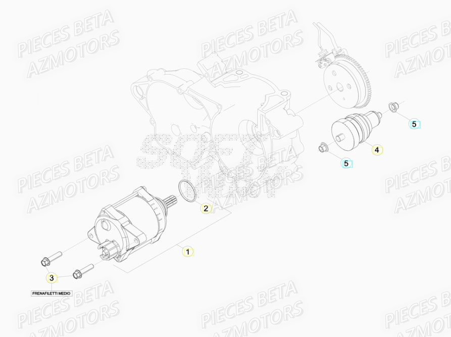 Demarreur BETA Pièces BETA RR XTRAINER 250 2T - [2019]