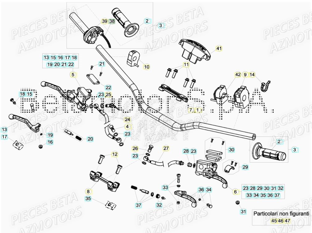 GUIDON RR 4T  07 BETA pour GUIDON de XTRAINER 250 MY19
