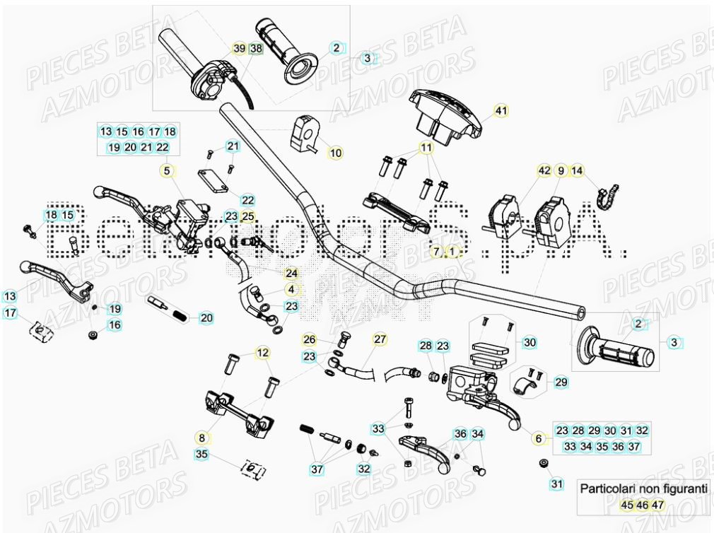 GUIDON BETA Pièces BETA RR XTRAINER 250 2T - [2019]