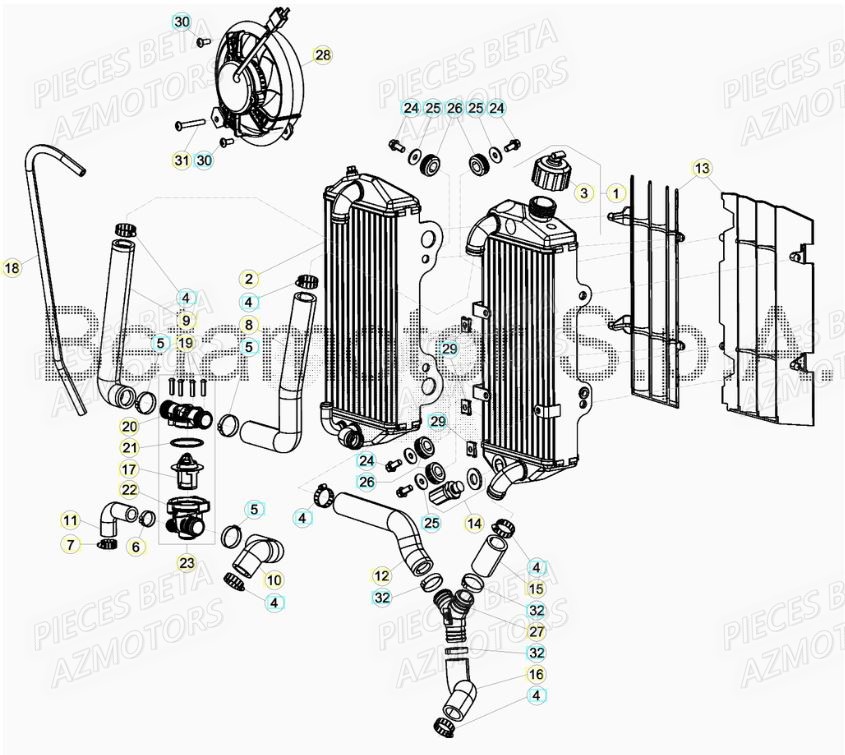 RADIATEUR pour XTRAINER 250 MY19