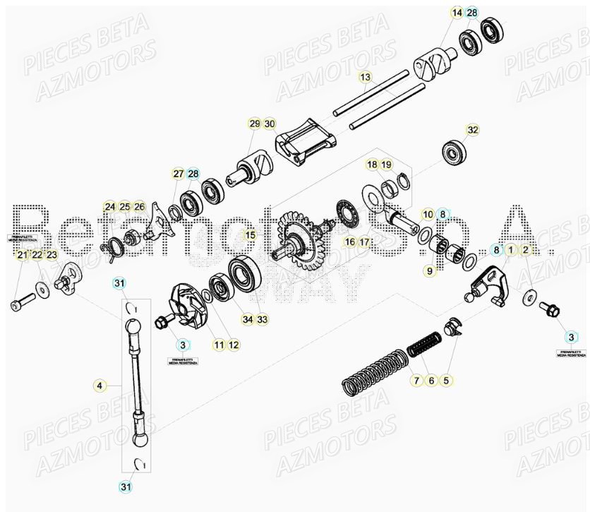 Soupapes BETA Pièces BETA RR XTRAINER 250 2T - [2019]