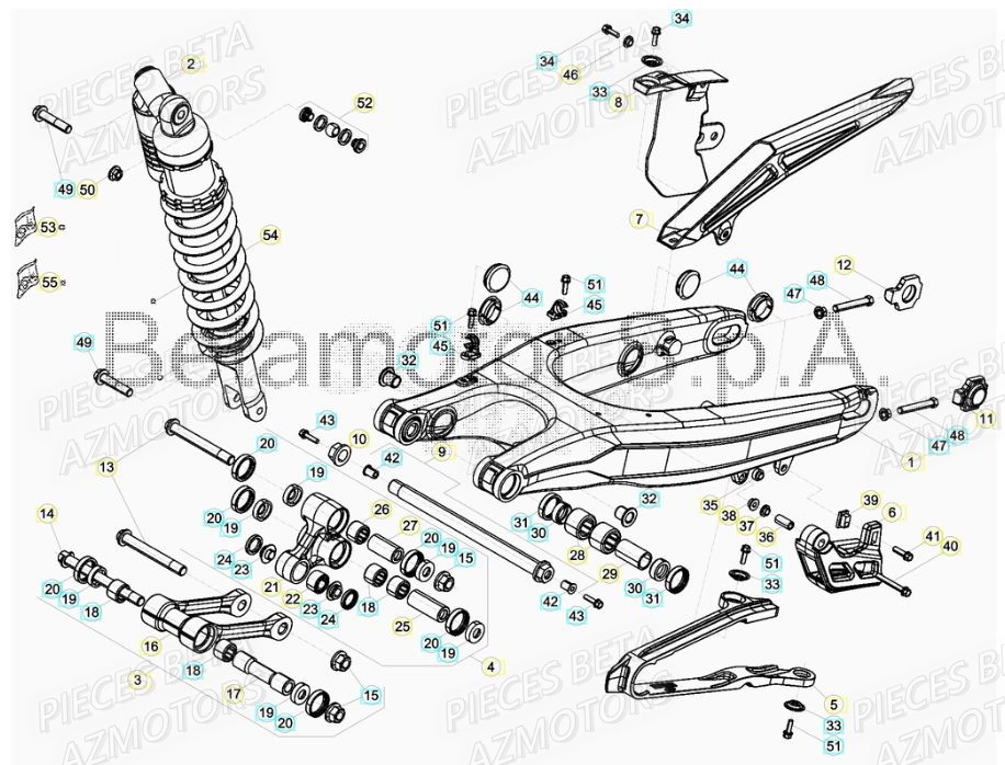 Suspension Arriere BETA Pièces BETA RR XTRAINER 250 2T - [2019]