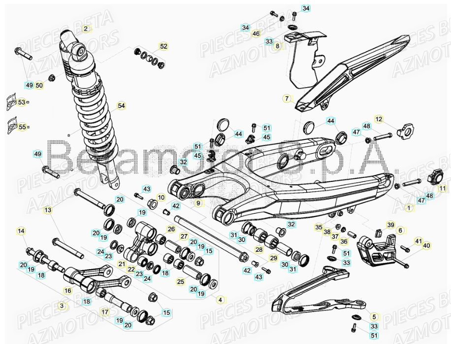 SUSPENSION ARRIERE BETA XTRAINER 250 MY19