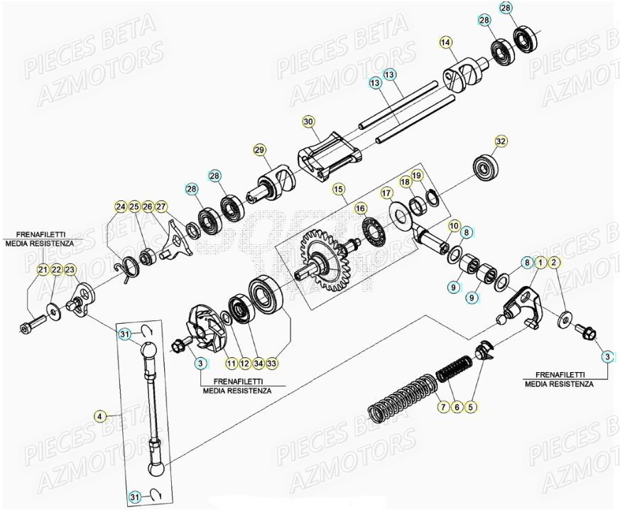 Installation De Refroidissement BETA Pieces BETA RR XTRAINER 250 2T - (2020)