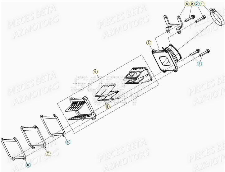 Admission BETA Pieces BETA RR XTRAINER 250 2T - (2021)