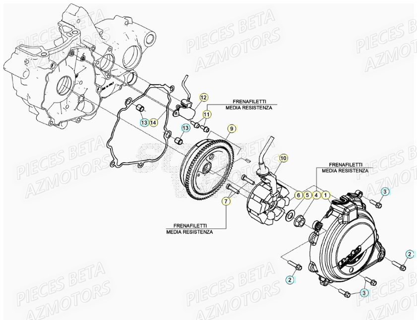 Allumage BETA Pieces BETA RR XTRAINER 250 2T - (2021)