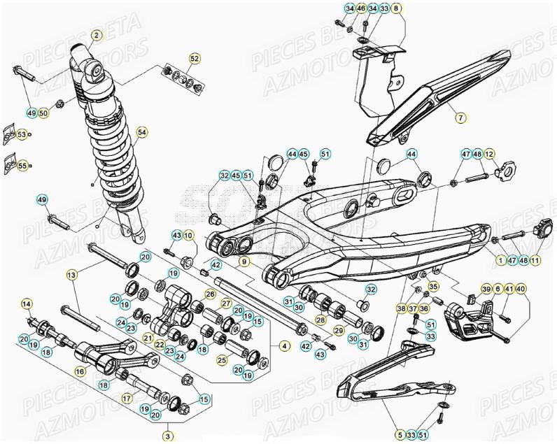 Bras Oscillant BETA Pieces BETA RR XTRAINER 250 2T - (2021)