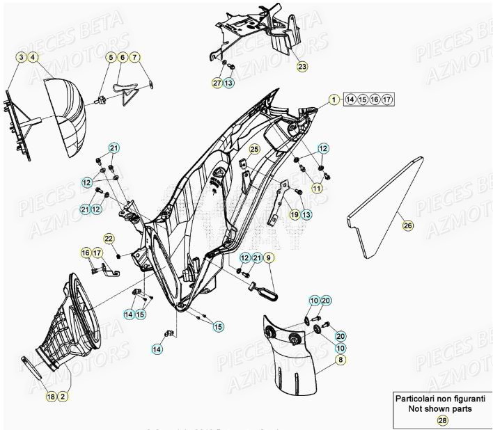 FILTRE_A_AIR BETA Pieces BETA RR XTRAINER 250 2T - (2021)