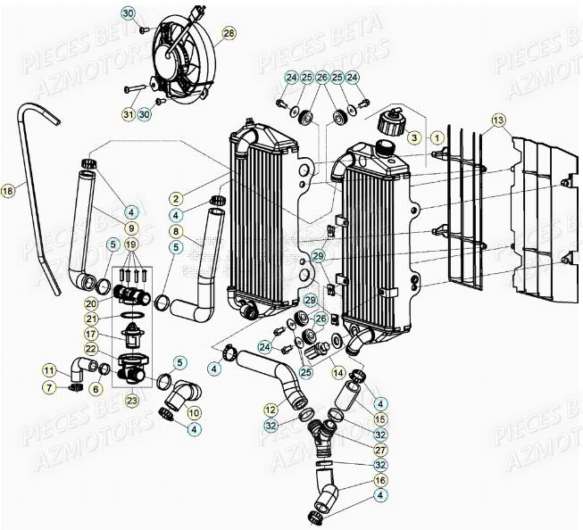 RADIATEUR pour XTRAINER 250 MY21