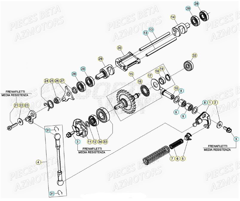 Soupapes BETA Pieces BETA RR XTRAINER 250 2T - (2021)