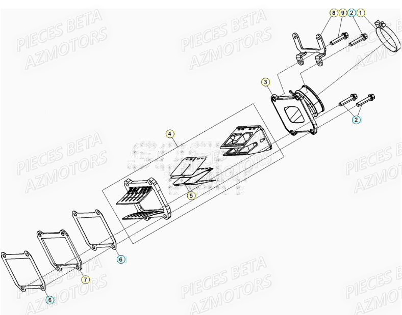 Admission BETA Pieces BETA RR XTRAINER 250 2T - (2022)