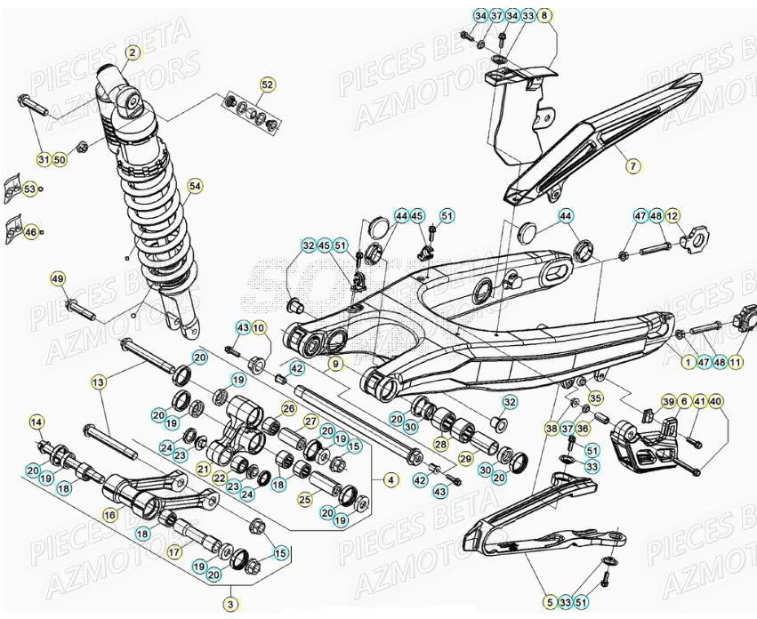 Bras Oscillant BETA Pieces BETA RR XTRAINER 250 2T - (2022)
