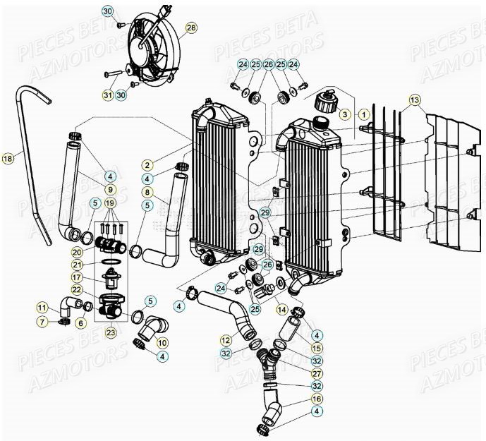 RADIATEUR pour XTRAINER 250 MY22