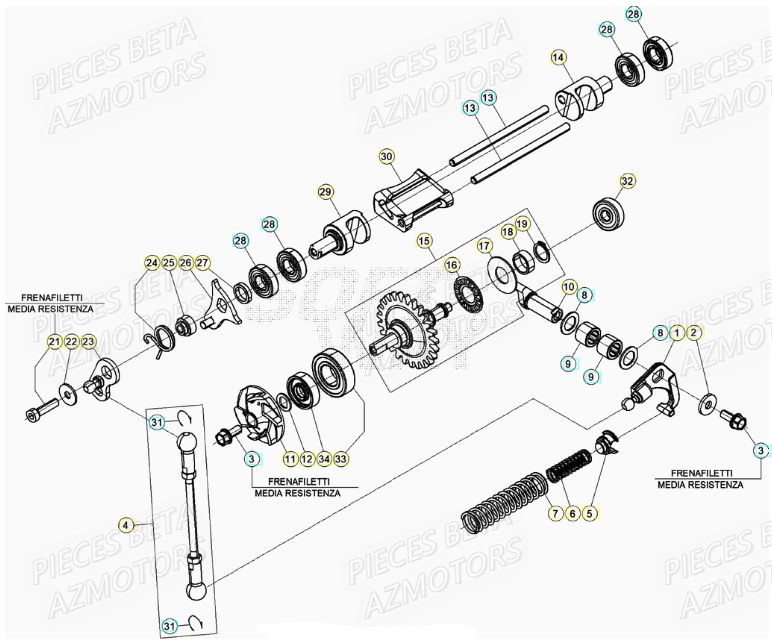 Soupapes BETA Pieces BETA RR XTRAINER 250 2T - (2022)
