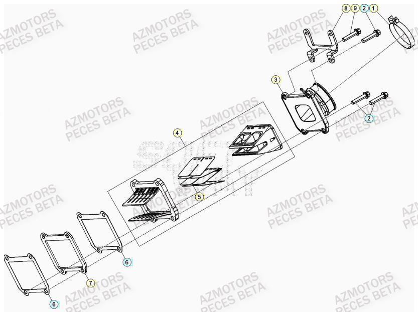 Admission BETA Pieces BETA RR XTRAINER 250 2T - (2023)