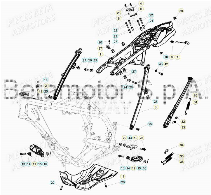 ACCESSOIRES DU CHASSIS pour XTRAINER 300 MY19