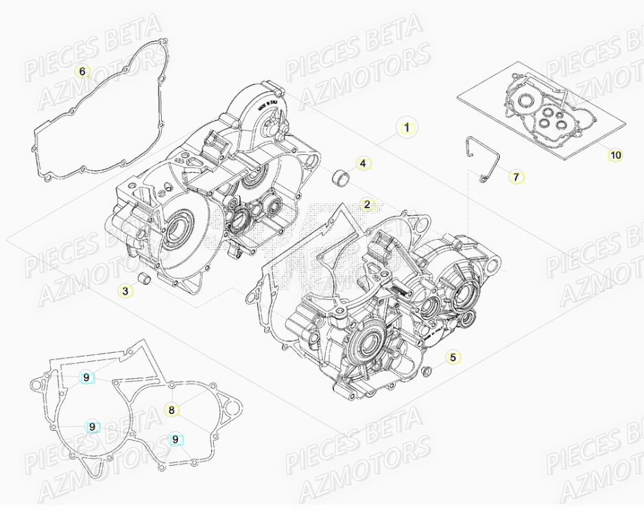 CARTER MOTEUR pour XTRAINER 300 MY19