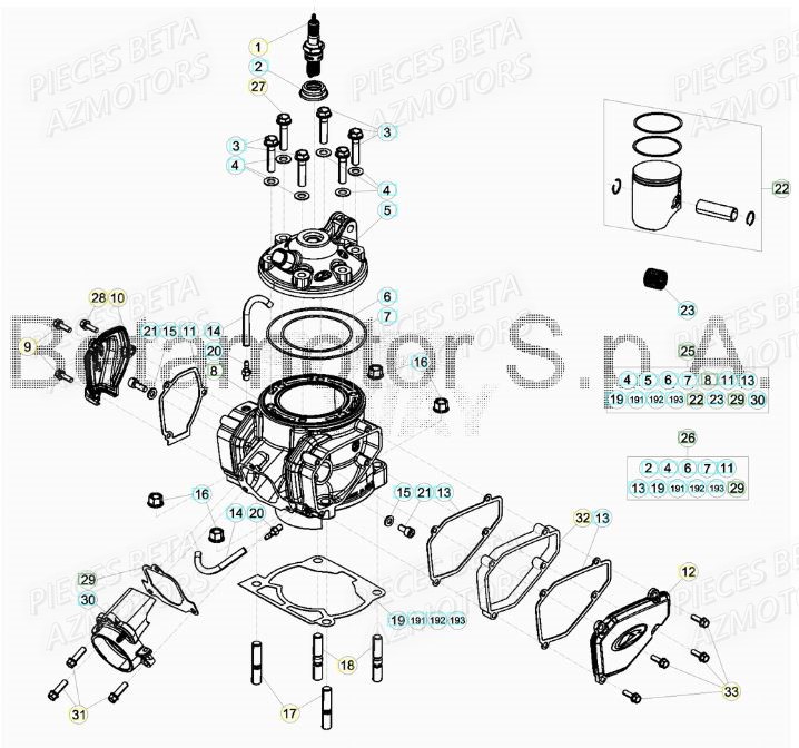 CYLINDRE pour XTRAINER 300 MY19