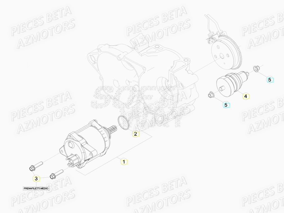Demarreur BETA Pièces BETA RR XTRAINER 300 2T - [2019]