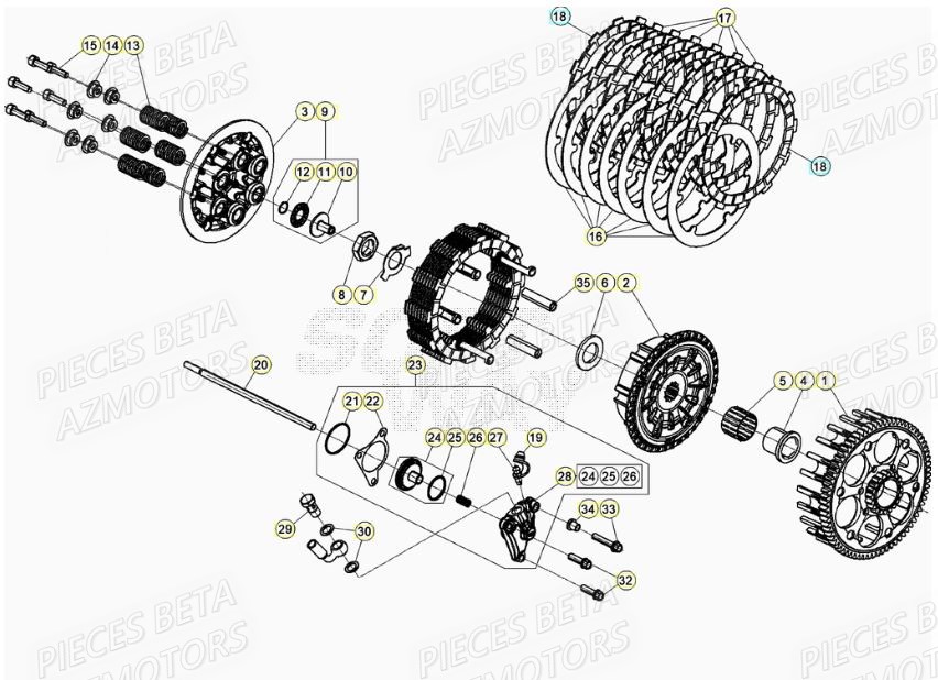 EMBRAYAGE pour XTRAINER 300 MY19