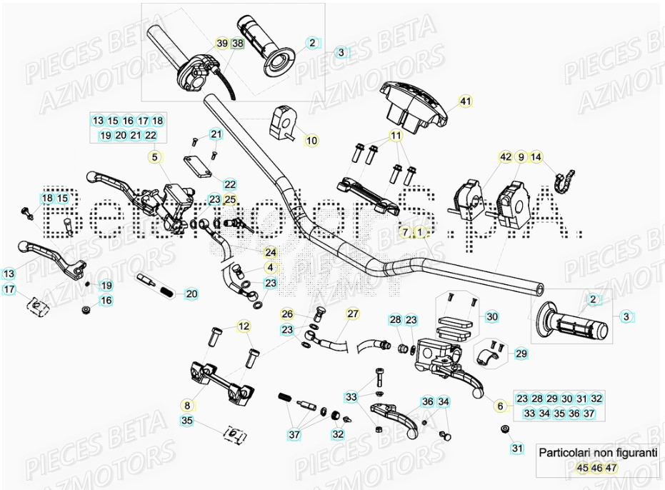 GUIDON RR 4T  07 BETA pour GUIDON de XTRAINER 300 MY19