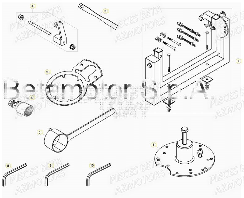 Outils Speciaux BETA Pièces BETA RR XTRAINER 300 2T - [2019]