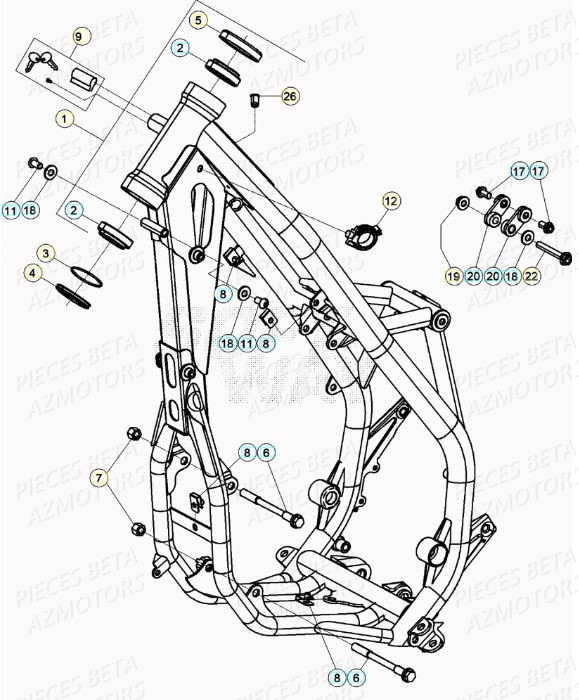 CHASSIS BETA XTRAINER 300 MY20