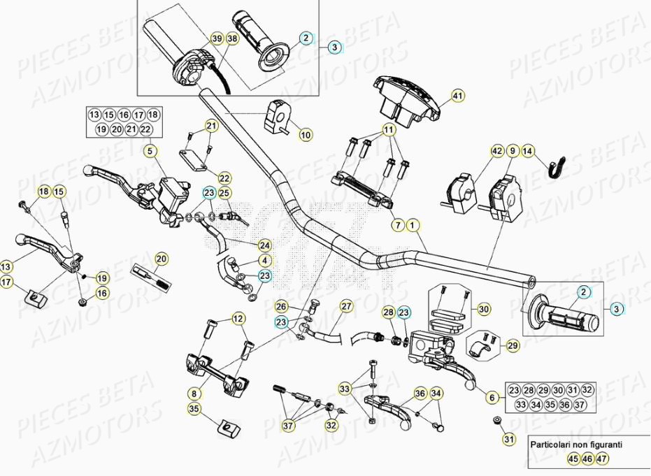 COMMANDES GUIDON pour XTRAINER 300 MY20