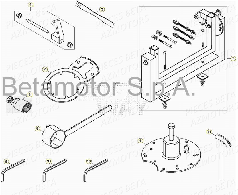 Outils BETA Pieces BETA RR XTRAINER 300 2T - (2020)