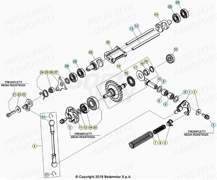 Pompe A Eau BETA Pieces BETA RR XTRAINER 300 2T - (2020)