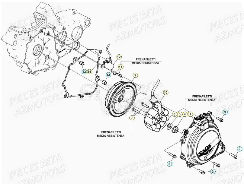 Allumage BETA Pieces BETA RR XTRAINER 300 2T - (2021)