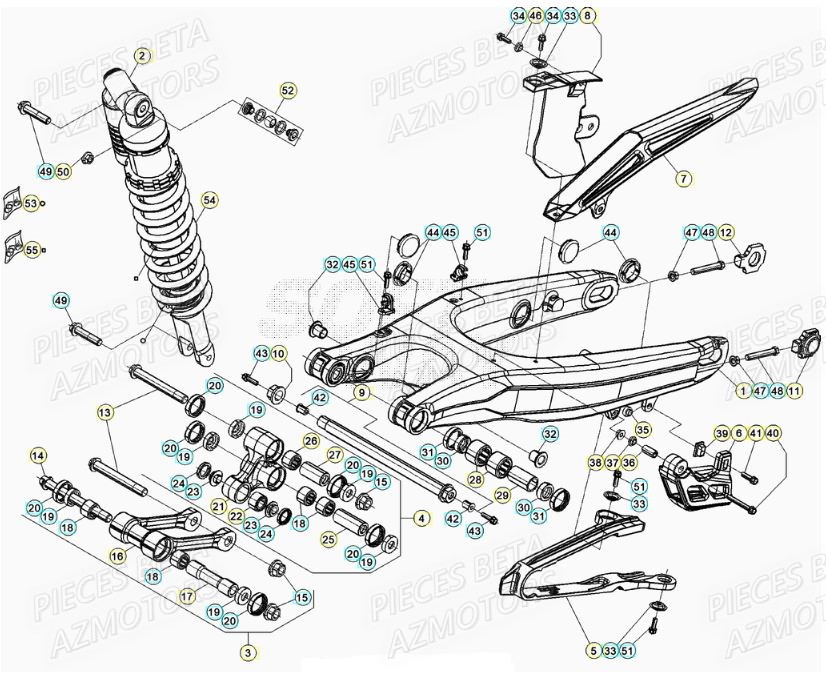 Bras Oscillant BETA Pieces BETA RR XTRAINER 300 2T - (2021)