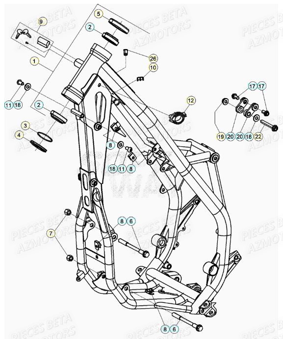 CHASSIS BETA XTRAINER 300 MY21