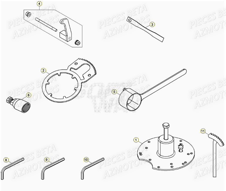 Outils Speciaux BETA Pieces BETA RR XTRAINER 300 2T - (2021)