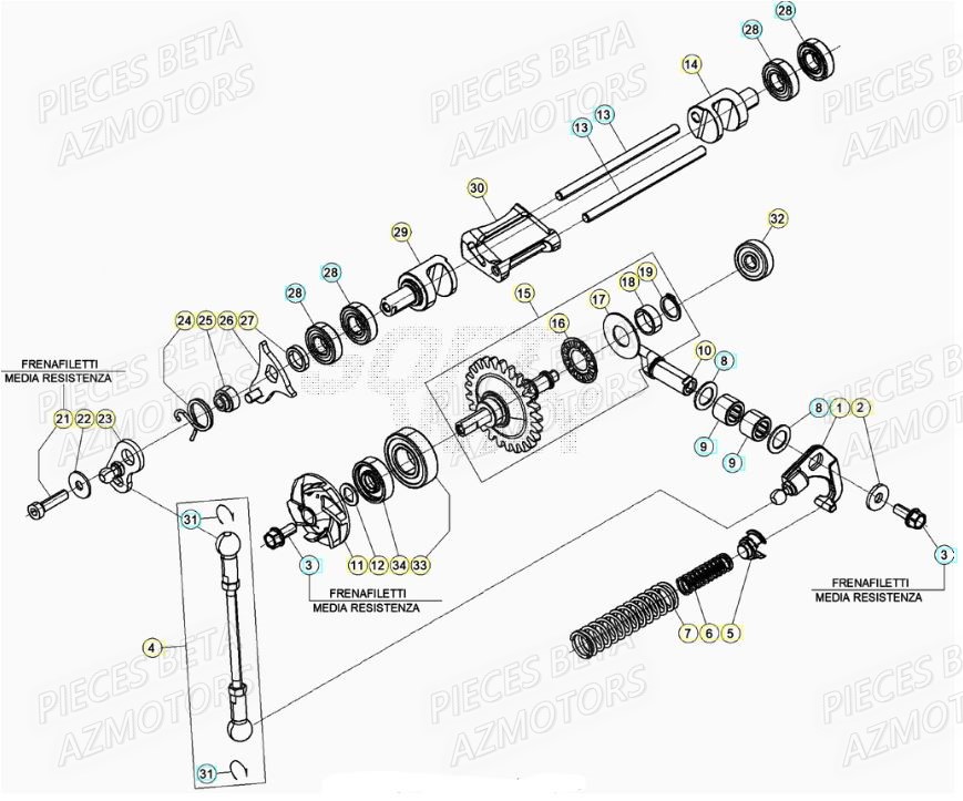 Soupapes BETA Pieces BETA RR XTRAINER 300 2T - (2021)