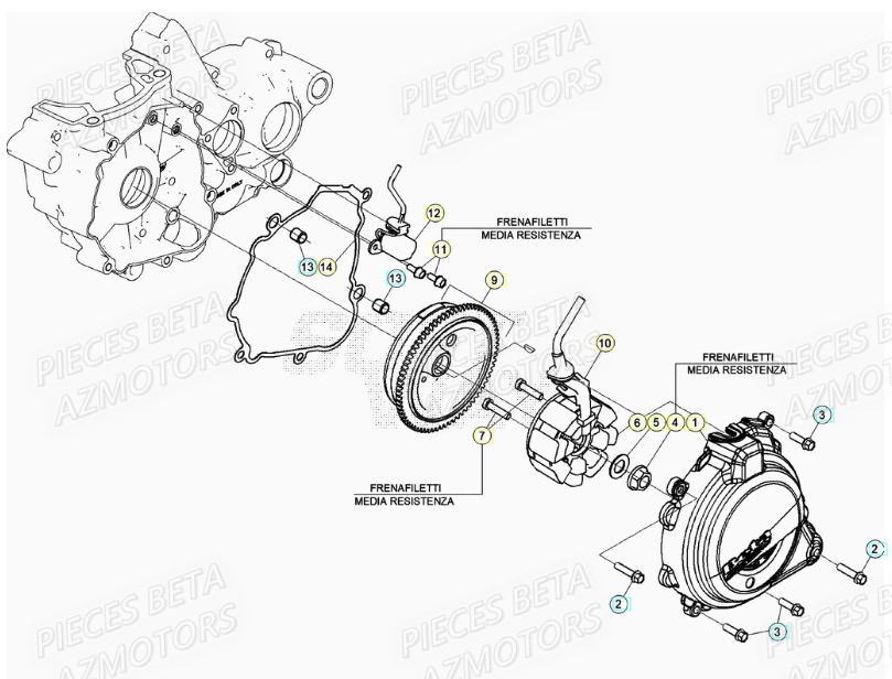 Allumage BETA Pieces BETA RR XTRAINER 300 2T - (2022)