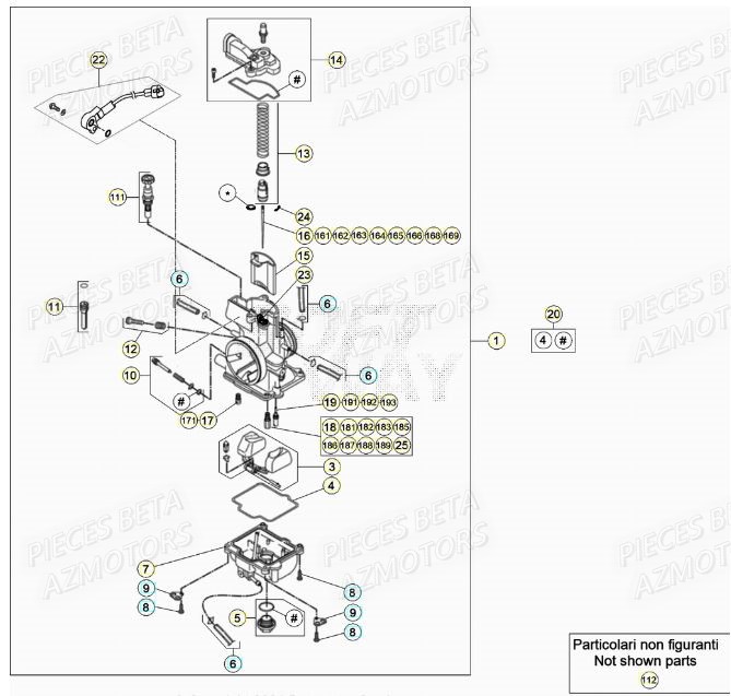 Carburateur BETA Pieces BETA RR XTRAINER 300 2T - (2022)