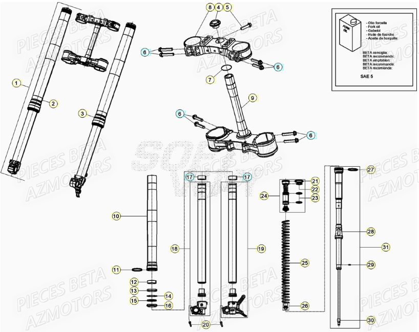 FOURCHE pour XTRAINER 300 MY22