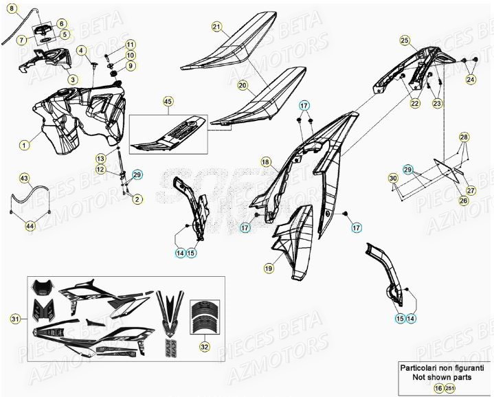 RESERVOIR BETA Pieces BETA RR XTRAINER 300 2T - (2022)