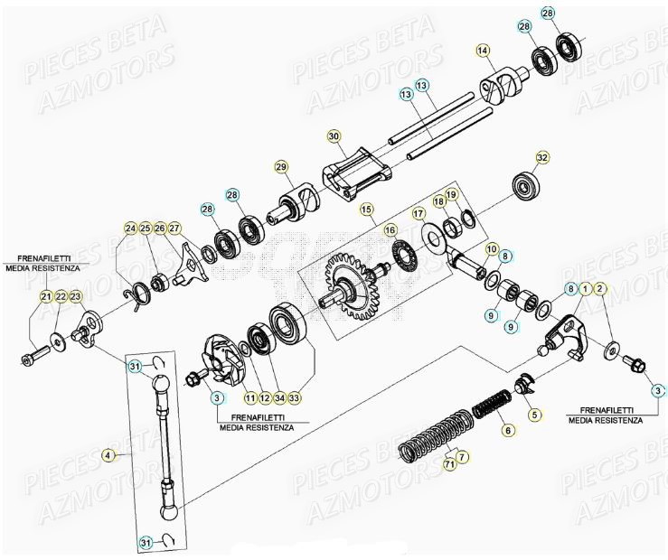 Soupapes BETA Pieces BETA RR XTRAINER 300 2T - (2022)