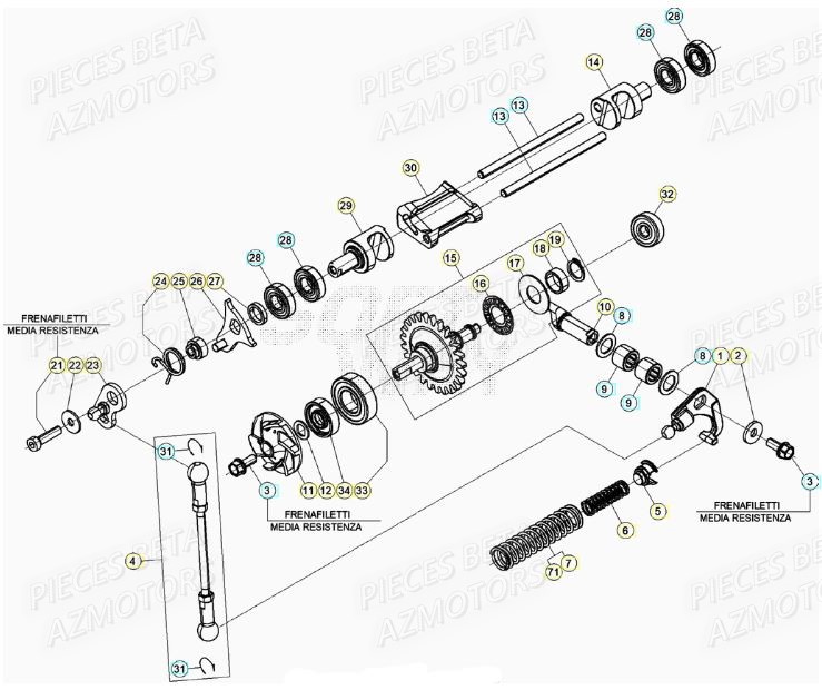 Soupapes BETA Pieces BETA RR XTRAINER 300 2T - (2022) 
