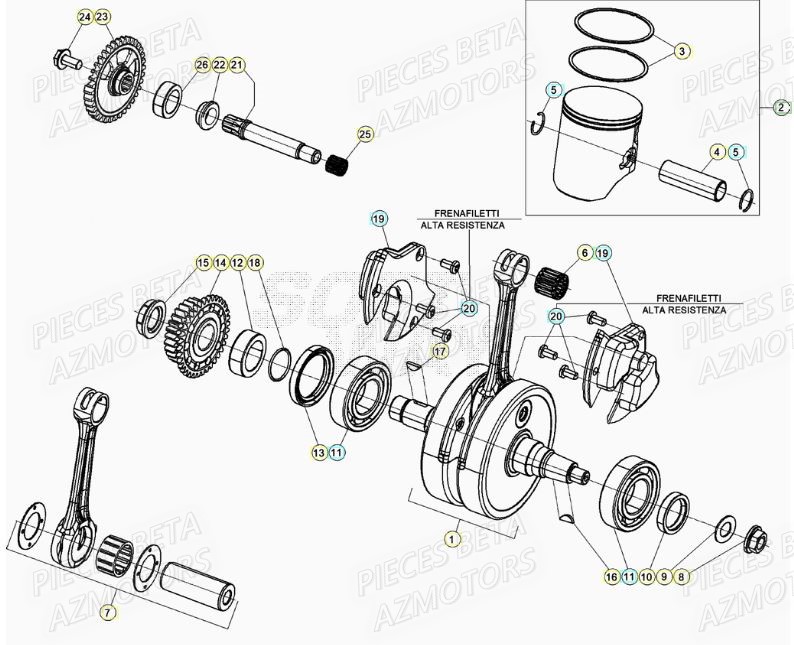 Vilebrequin BETA Pieces BETA RR XTRAINER 300 2T - (2022)
