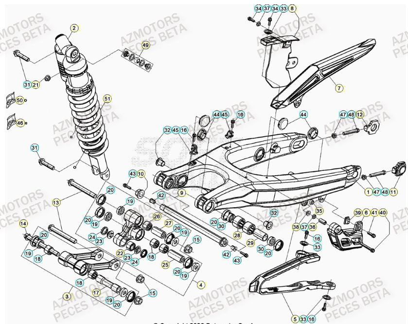 Bras Oscillant BETA Pieces BETA RR XTRAINER 300 2T - (2023) 
