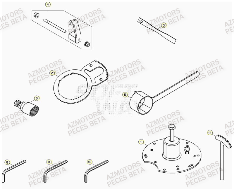 Outils BETA Pieces BETA RR XTRAINER 300 2T - (2023)