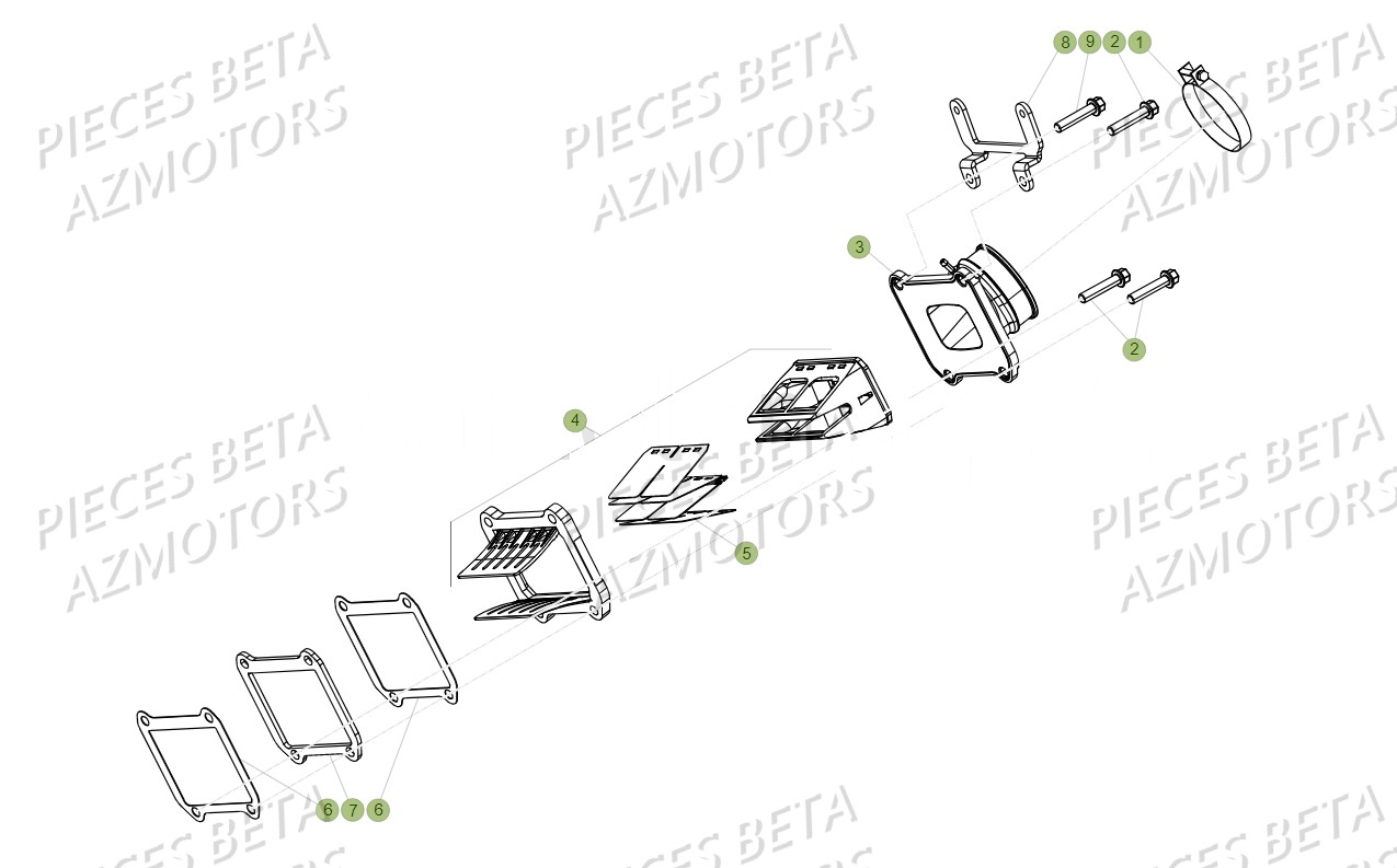 Clapets BETA Pièces BETA RR XTRAINER 300 2T - (2018)